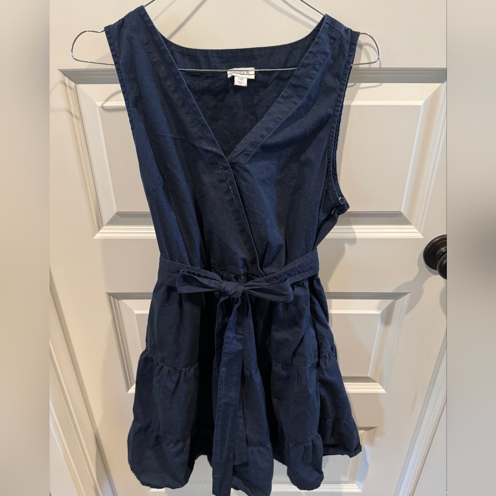 J. Crew Dark Blue Sleeveless Dress
